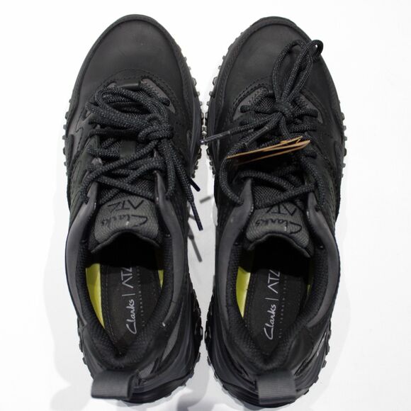New w/Box Clarks ATL Walk Go Waterproof Black Leather Trail Shoes Men Size 8.5M